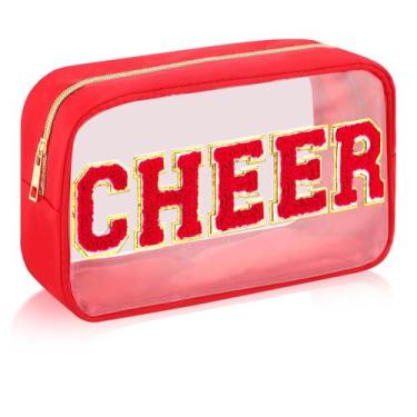Imagem de Bolsa de maquiagem Abbylike Cheer Clear Makeup Letter Bag Cosmetic