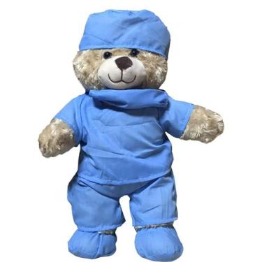 Imagem de Ursinho de pelúcia ZZZ Bears Nurse personalizado de 40 cm com acessóri