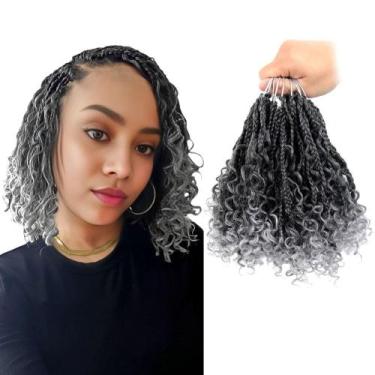 Imagem de Extensões de cabelo CISINPO Goddess Box Braids Crochet 20 cm, 9 pacote