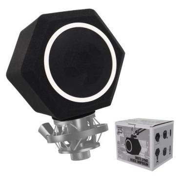 Imagem de Isolamento de microfone Ball Powerod com filtro POP de 2 camadas - Piw