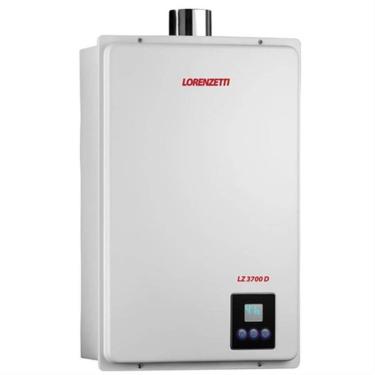 Imagem de Aquecedor a Gás LZ3700D Vazão 36,5L-min Exaustão Forçada Controle Eletrônico Digital Lorenzetti GLP