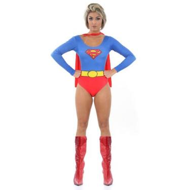 Imagem de Fantasia Body Super Mulher Adulto - Original - Dc comics, UNICA, PP