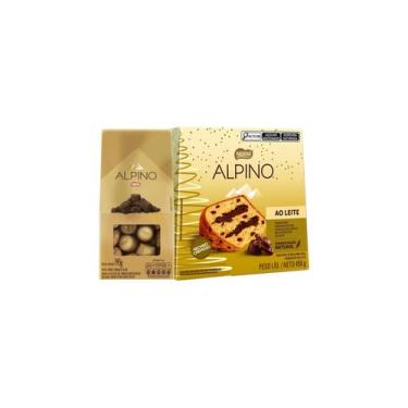 Imagem de Kit Chocotone Recheio Alpino 450g + Caixa Bombom Alpino 195g - Nestlé