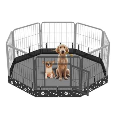 Imagem de THINMUHAND Base Para Cercadinho De Cachorro, Adequada Para Cercadinho De Metal De 24" Com 8 Painéis, Cercadinho Para Animais De Estimação, Almofada Para Caixa De Cachorro, Cercadinho Para Filhotes, Co