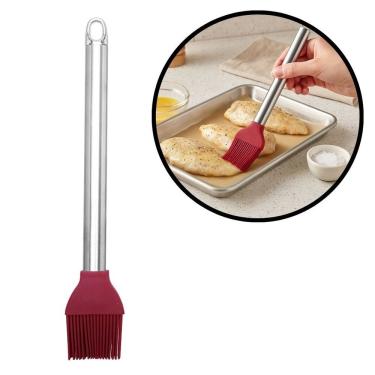 Imagem de Pincel Culinário Silicone Premium Cabo Inox Elite 25cm - Tuut