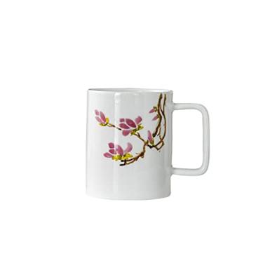 Imagem de Caneca pintada à mão xícara de cerâmica xícara de café criativa retrô xícara de chá de grande capacidade adequada para chá de flores latte cappuccino caneca de café (cor: D)