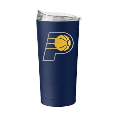 Imagem de FANMATS Copo de aço inoxidável NBA Indiana Pacers de 590 ml – Acabamento em pó durável – Serve na maioria dos porta-copos, oficialmente licenciado pela NBA – Mantém bebidas quentes e frias