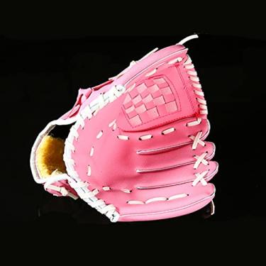 Imagem de Luvas de beisebol softball desportos ao ar livre luva de beisebol equipamento de prática de softball tamanho 9,5/10,5/11,5/12,5 polegadas mão esquerda para adultos homem mulher treino (col