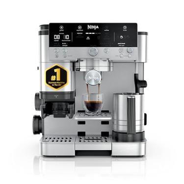 Imagem de Ninja LUXE CAFÉ Premier Series, máquina de expresso, máquina de café a gotas e cerveja rápida a frio, moinho integrado, manuseio assistido, batedor mãos livres, para cappuccinos e lattes, laticínios