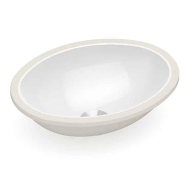 Imagem de Cuba de Embutir para Banheiro Oval 39x30cm Branco - Celite