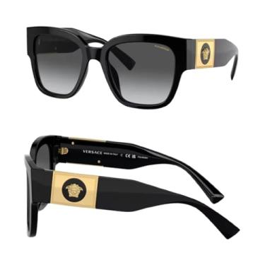 Imagem de VERSACE Óculos de sol polarizados VE4437U em forma de almofada com kit de óculos de luxo