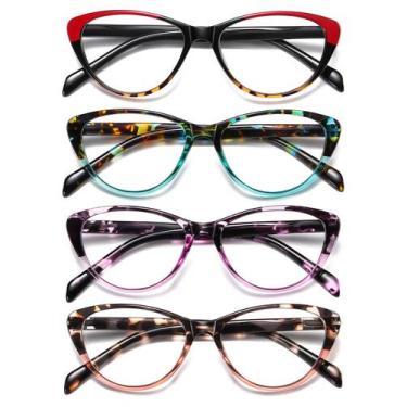 Imagem de Óculos de leitura SOCTICK Cat Eye Blue Light Blocking 2.0
