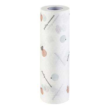 Imagem de Ymiko Panos de Pano de Prato Limpa Rolo 50 Folhas de Polpa de Madeira de Tecido Não Tecido Altamente Absorvente para Móveis de Banheiro de Cozinha Com Macio Não (Geométrico Engrossado)