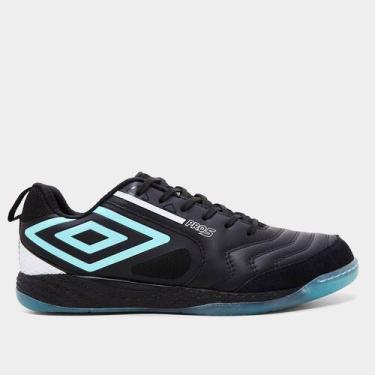 Imagem de Chuteira Futsal Umbro Pro 5 Bump Unissex, Preto, Branco, 42