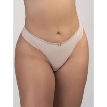 Imagem de Calcinha De Microfibra  Fio Duplo - Treacy Lingerie, G, Canela