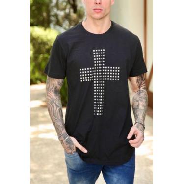 Imagem de Cruz de Chapinha (C) LONG - Tedy Camisetas, P, Preto