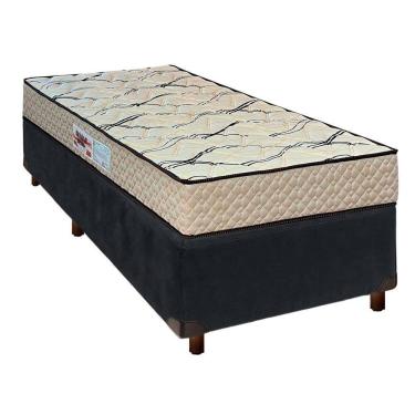 Imagem de Conjunto Cama Box Cinza Solteiro + Colchão D33 Maxsono Paropas
