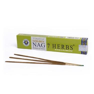 Imagem de Incenso Indiano Vijayshree Golden Nag 7 Ervas 15g