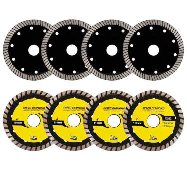 Imagem de Kit 8 Disco Serra Circular Lâmina 110mm Mármore Concreto