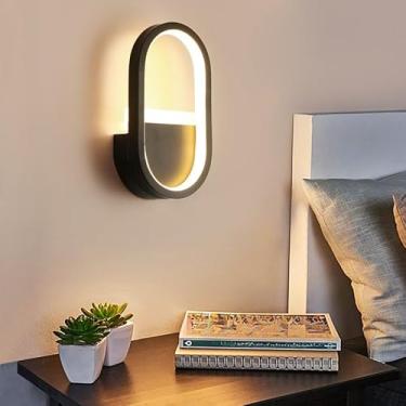 Imagem de Luminária de Parede Moderna com Soquete E27 | Arandela Rose Gold/Preto para Quarto e Sala, Bivolt(KJ51 Preto (22x12x5)