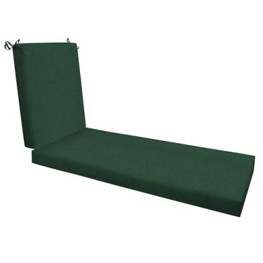 Imagem de Honeycomb Outdoor Essentials Chaise Lounge, 53 x 188 cm, almofada de cadeira Hampton Texture Hunter para móveis de pátio
