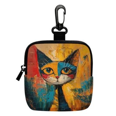 Imagem de Porta-chaves mini porta-moedas, bolsa multifuncional para chaves, moedas, fone de ouvido, batom, 1, LCS multicolorido 28731, Tendência