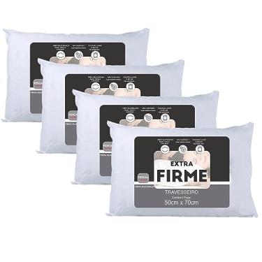 Imagem de Travesseiro 50X70 Extra Firme Lavável Arte Cazza Kit 4 Unidades