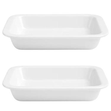 Imagem de Kit 2un Travessas Refratárias Cerâmicas Retangulares Assadeira Multius