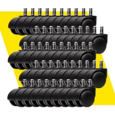 Imagem de 50 Unidade Roda Rodinha Rodízio de Nylon Beltools Reposição Cadeira Es