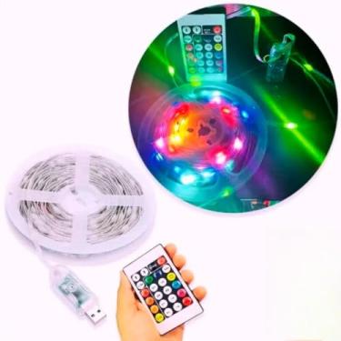 Imagem de Fita de Led, Mangueira de Led Natal, Rgb 10m Usb + Controle Por Aplicativo a Prova D'áGua DuráVel