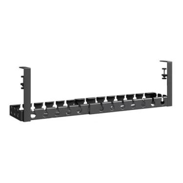 Imagem de ZGUZMCMK Bandeja de gerenciamento de cabos sob a mesa, armazenamento de régua de energia, aço carbono, mantenha organizado, cesta suspensa versátil e, 43cm a 74cm