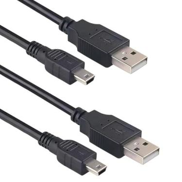 Imagem de (Pacote com 2) Mini carregador USB e cabo de dados para calculadoras Texas Instruments TI-84 Plus CE Calculadora gráfica, TI-Nspire CX/CX CAS, TI-84 Plus CE cor/C prata, titânio TI 89 (preto)