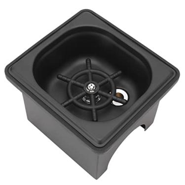 Imagem de Luqeeg Enxaguador de Jarros, Aço Inoxidável Pia de Cozinha Lavador Automático de Copos, Enxaguador de Copos | Utensílio de Cozinha | Ferramenta de Limpeza para Bar para Bar de Hotel (Pequena)