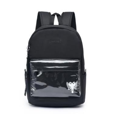 Imagem de Mochila Cavalera Troya Moderna Preta Casual, U