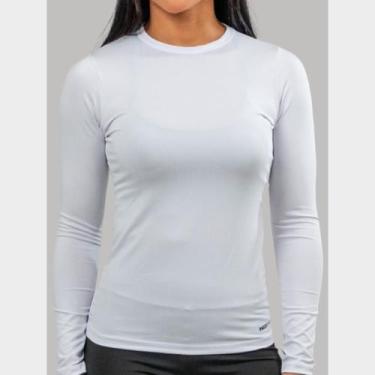 Imagem de Camiseta Proteção Solar Uv Feminina Térmica Manga Longa Segunda Pele B