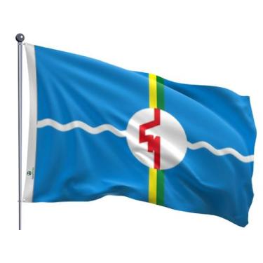 Imagem de Bandeira do Município de Caldas Novas Dupla Face Estampada Tamanho 90x