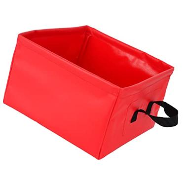 Imagem de Acouto Bacia de Lavagem Dobrável Balde Dobrável Bacia Camping Balde Viagem Caminhadas 13L Portátil de Acampamento Recreação Hidratação e Filtração (13L)