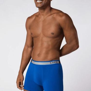 Imagem de Cueca Lupo Boxer Algodão com Elastano 784-064, Royal, G