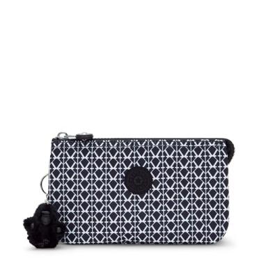 Imagem de Kipling Bolsa feminina criativa grande, kit de cosméticos versátil, organizador de viagem leve, Estampa de assinatura, 7.25''L x 4.25''H x 1.5''D