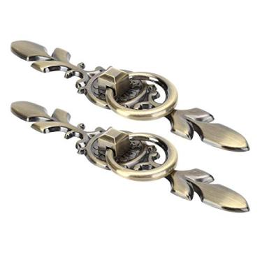 Imagem de Mingzhe 2 Conjuntos de Puxador Redondo, Botão Moderno de Liga de Zinco de Estilo Europeu Com Parafusos de Montagem, Adequado para a Maioria das Portas e Armários, Madeira, Fácil (231 Bronze Grande)