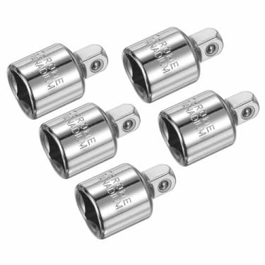 Imagem de HARFINGTON Adaptador de soquete de impacto, 5 peças, fêmea de 1/20.3 cm para redutor de acionamento quadrado macho de 1/10.2 cm, conversor SAE padrão, chave catraca, chave catraca, disjuntor, barra de
