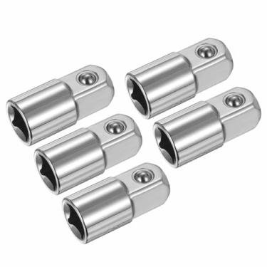 Imagem de HARFINGTON Adaptador de soquete de impacto, 5 peças, fêmea de 1/20.3 cm para aumentador de acionamento quadrado macho de 1,27 cm, conversor SAE padrão, chave de impacto, chave catraca, disjuntor
