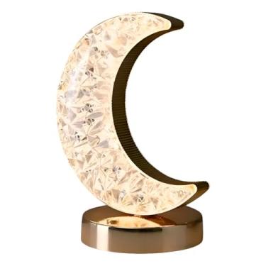Imagem de Luminária LED de Mesa Decorativa, 3 Modos de Iluminação, 20cm x 13cm, Plástico, com Cabo USB, Controle por Toque