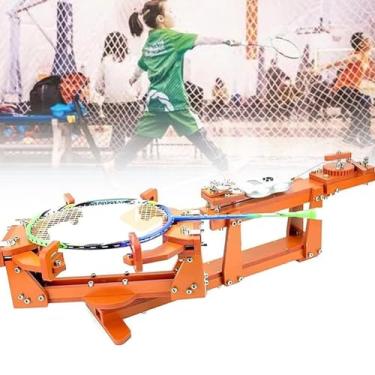 Imagem de ZDJZMGZ Máquinas-ferramentas portáteis para cordas de tênis, extrator de cordas de raquete de tênis, máquina de corda de raquete de mesa com ferramentas e acessórios