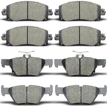 Imagem de Pastilhas de freio a disco de cerâmica dianteira e traseira para Subaru Forester 2019-2022, para Subaru Crosstrek Legacy Outback 2020-2022