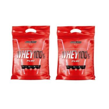 Imagem de Kit 2x Whey 100% Pure Concentrado Refil 907g - Integralmedica, Chocola