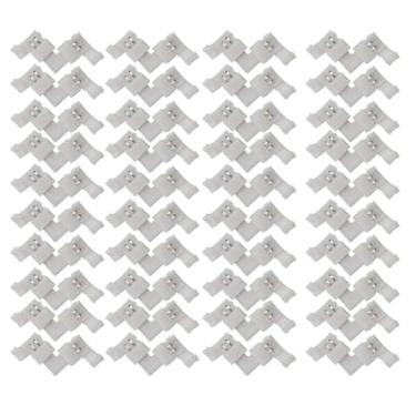 Imagem de 20 Emenda Rápida em L Conector 2 Vias 8mm Fita Led 1 Cor Só 2835