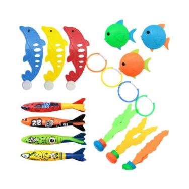 Imagem de Conjunto De Brinquedos De Mergulho Para Piscina Infantil: Peixe Torped