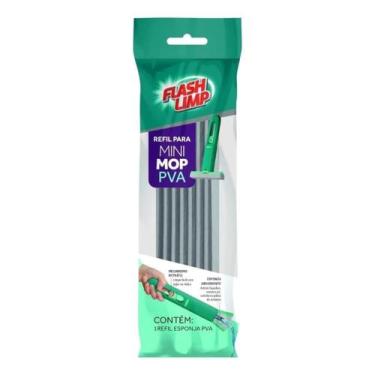Imagem de Refil Mini Mop Pva Rodo Rodinho Pia Mágico Flash Limp