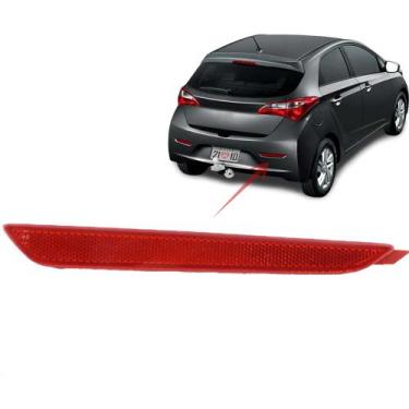 Imagem de Refletor Traseiro Hb20 Hatch 15 a 18 Vermelho Acrílico Direito - DSC